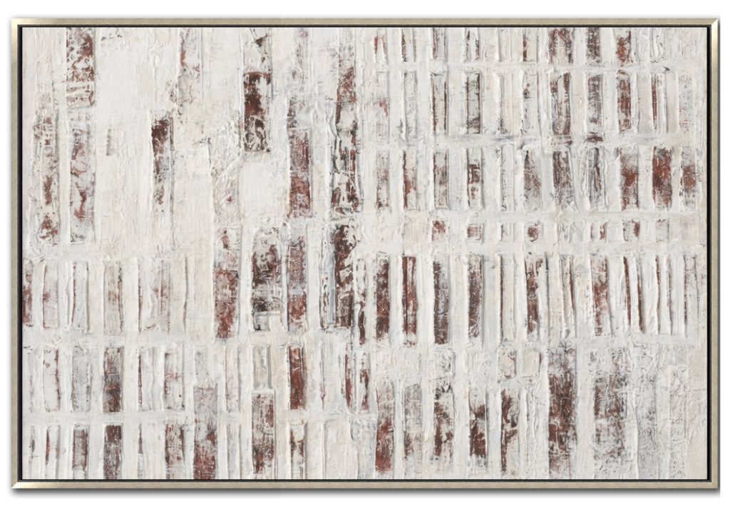 Large 48x72 inch vertical abstract painting titled Carbon Tide. A bold, high-contrast composition featuring a diagonal division of thick, charcoal-black textured paint meeting a heavily layered, sculptural white and light grey section.